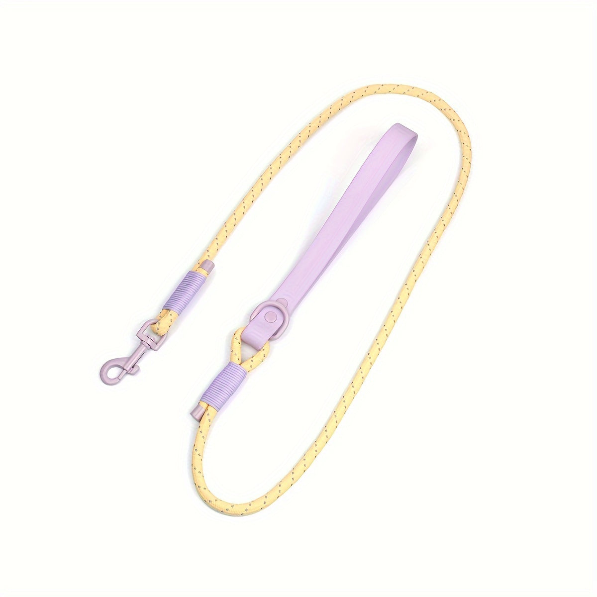 Stijlvolle Twee-Kleurige Hondenriem met Reflecterende Details en Comfortabele Handgreep