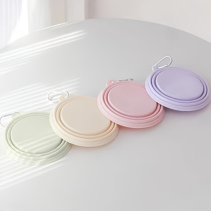 Pastel Silicone Opvouwbare Voer- en Drinkbak – Handig, Compact en Stijlvol!