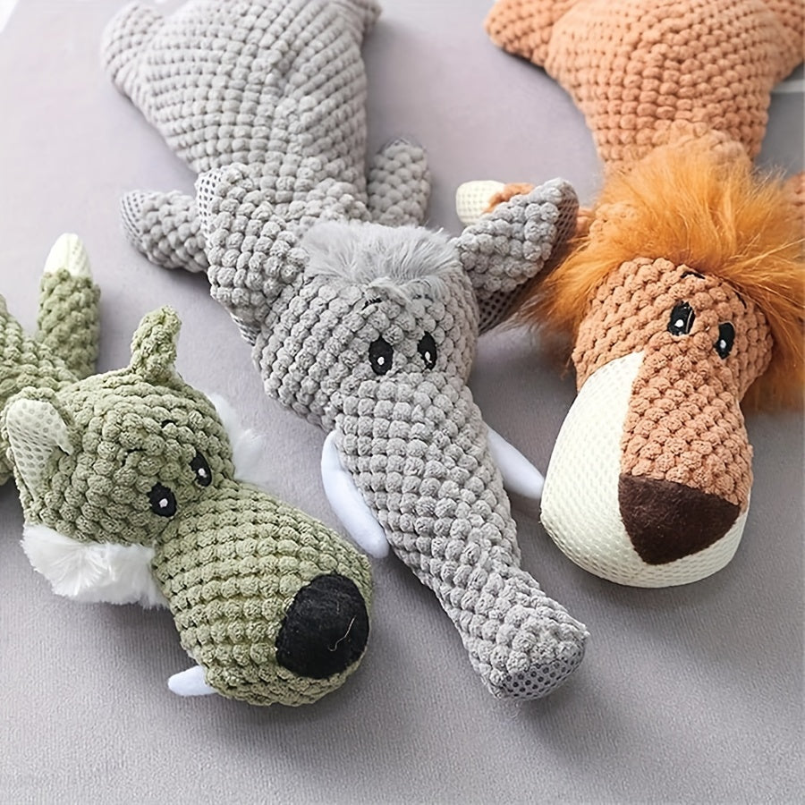 Hondenknuffel XL – De ultieme speeltijd met een leeuw, wolf of olifant!