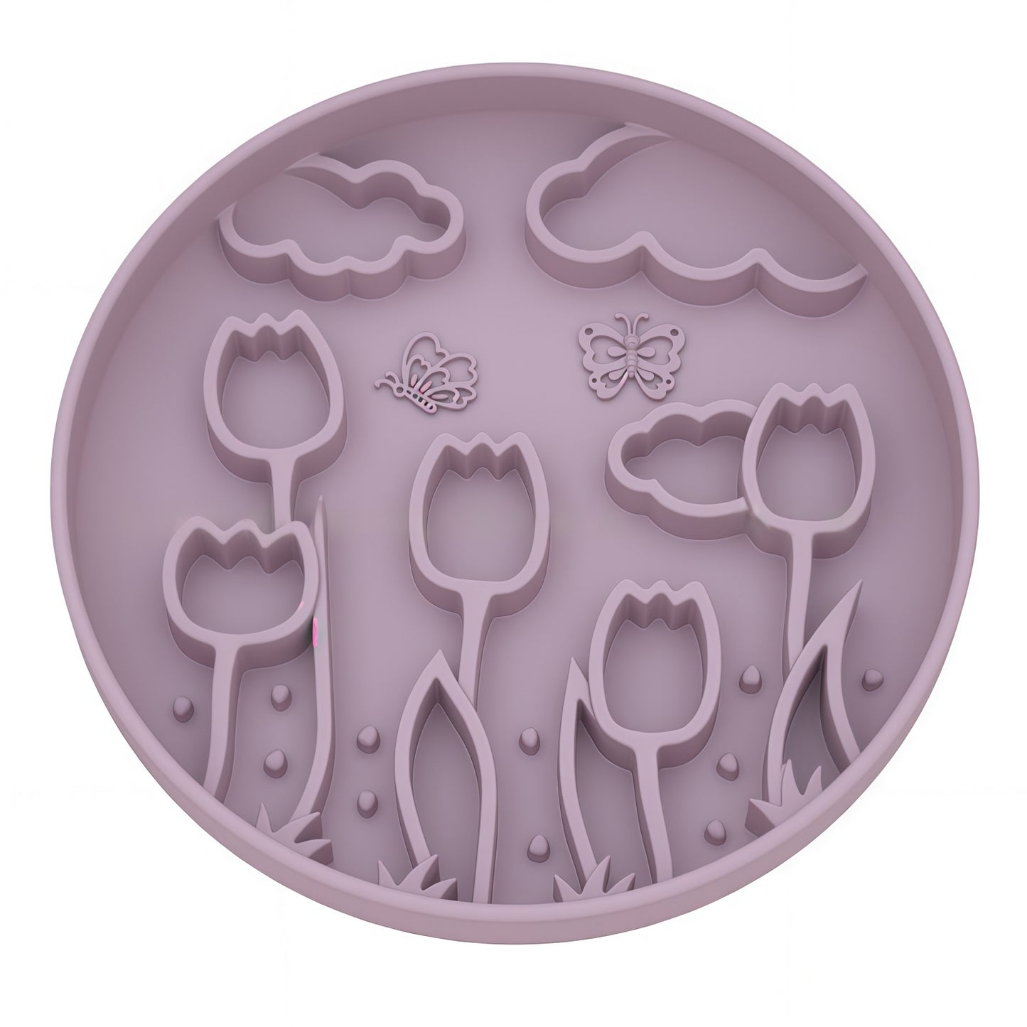 Gebloemde Tulpen Silicone Slow Feeder – Gezond Eten in Stijl voor je Hond!
