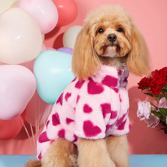 Schattige Honden Trui met Hartjes – Voor een Liefdevolle Look in Elk Seizoen