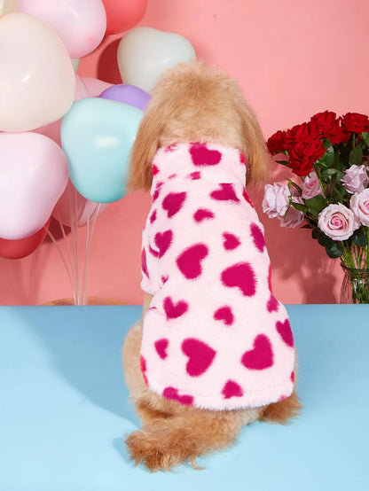 Schattige Honden Trui met Hartjes – Voor een Liefdevolle Look in Elk Seizoen