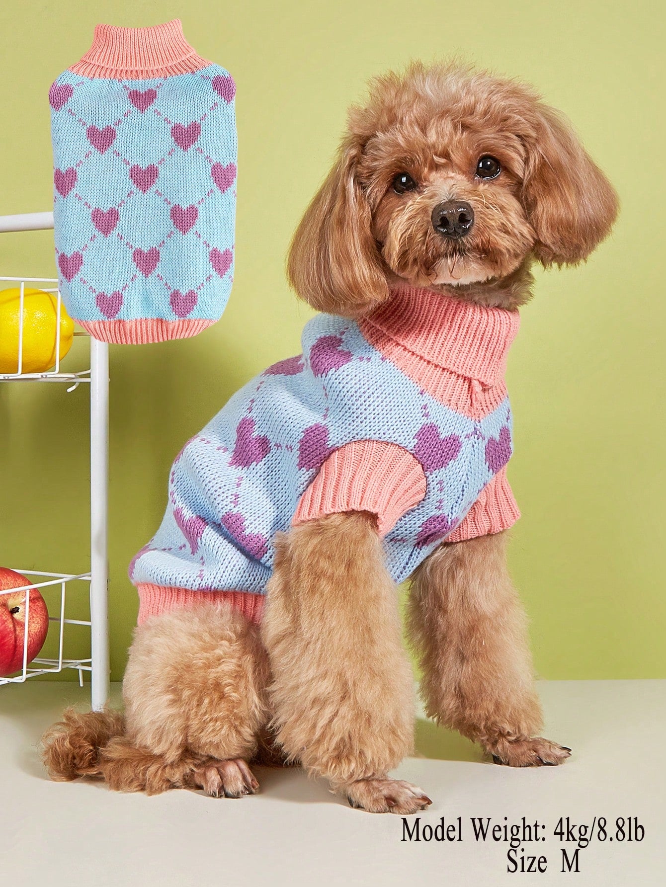 Stijlvolle Honden Trui met Hartjes – Voor de Perfecte Combinatie van Comfort en Mode!