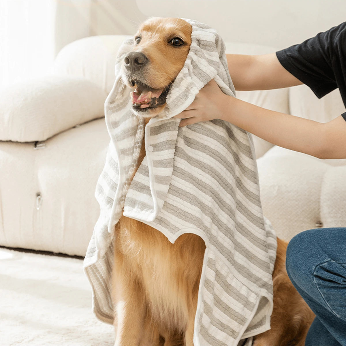 Sneldrogende Hondenbadjas – Houd je hond droog en comfortabel