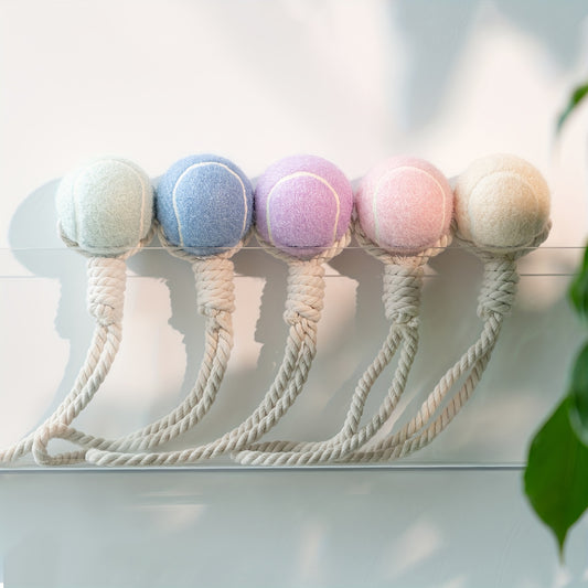 Pastel Bal met Touw – Het Speelgoed waar je Hond van Houdt!