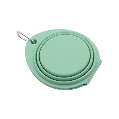 2-in-1 Silicone Opvouwbare Voer- en Drinkbak – Praktisch, Vrolijk en Handig!