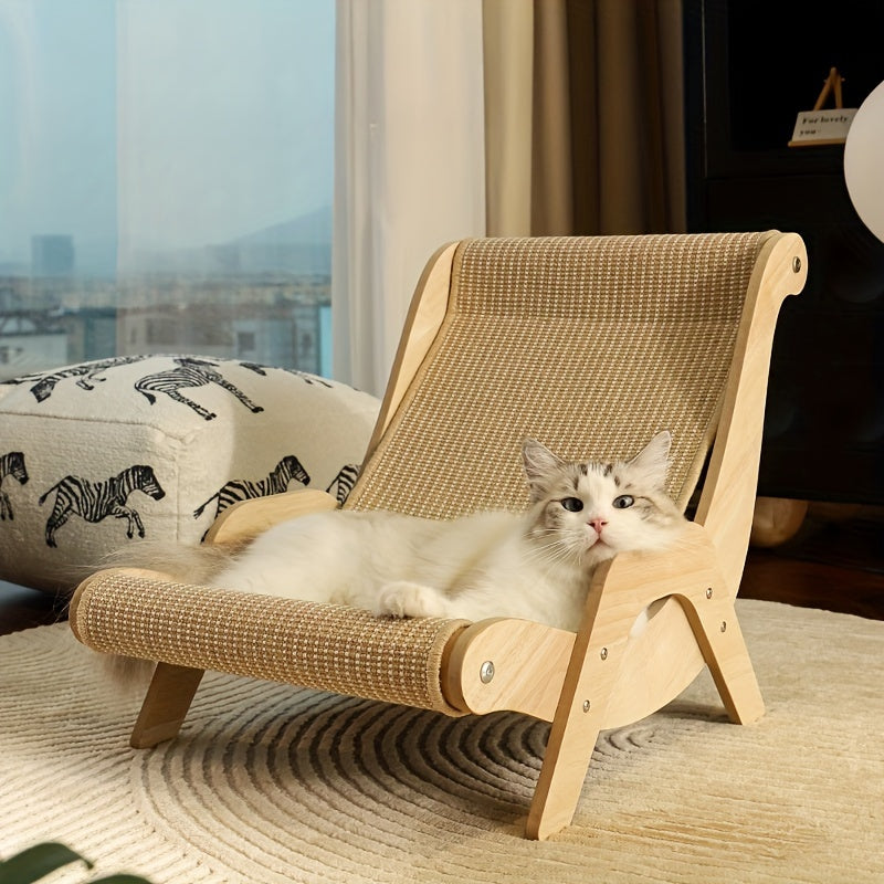 Multifunctionele Krabpaal – De Perfecte Kattenkrabber en Loungestoel voor Binnenkatten