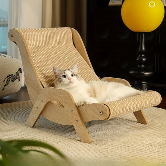 Multifunctionele Krabpaal – De Perfecte Kattenkrabber en Loungestoel voor Binnenkatten