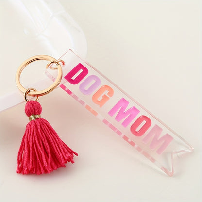 Vrolijk Gekleurde Dogmom Sleutelhanger – Draag je liefde voor je hond altijd bij je!