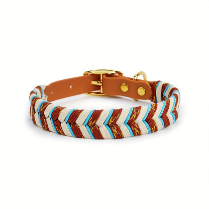 Gevlochten Hondenhalsband – Stijl en Duurzaamheid in Één