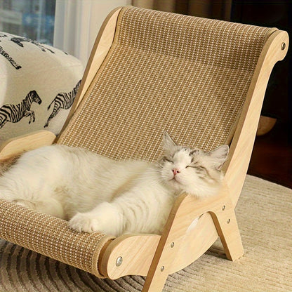 Multifunctionele Krabpaal – De Perfecte Kattenkrabber en Loungestoel voor Binnenkatten