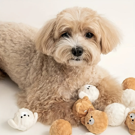 Schattig Piepend Hondenspeelgoed in de Vorm van Hondjes – Perfect voor Kleine Honden!