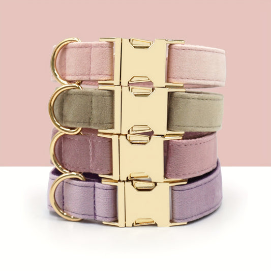 Stijlvolle Fluwelen Hondenhalsband – Elegantie en Comfort voor je Viervoeter!