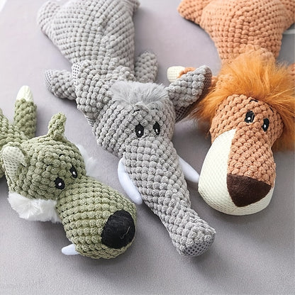 Hondenknuffel XL – De ultieme speeltijd met een leeuw, wolf of olifant!
