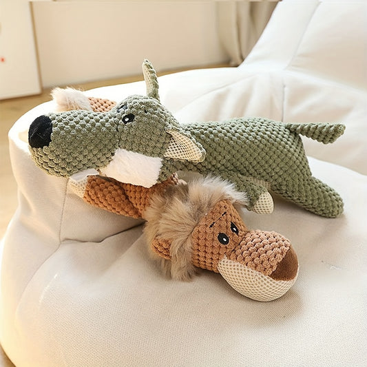Hondenknuffel XL – De ultieme speeltijd met een leeuw, wolf of olifant!
