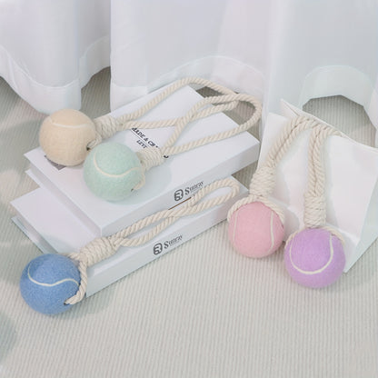 Pastel Bal met Touw – Het Speelgoed waar je Hond van Houdt!