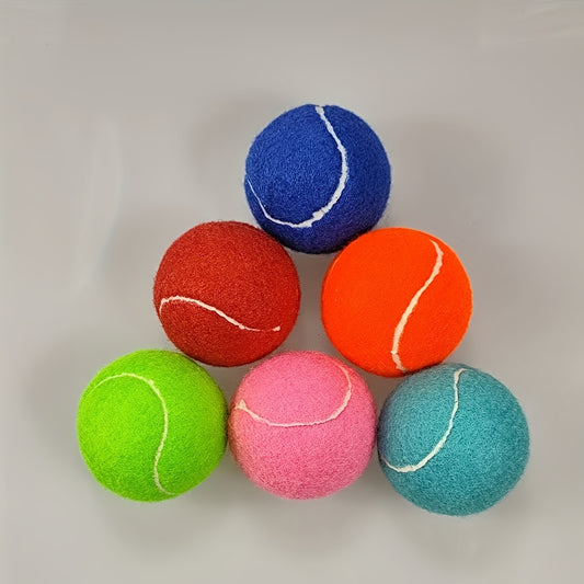 Set van 6 Tennisballen in Opvallende Kleuren – Onmisbaar Speelplezier voor je Hond!
