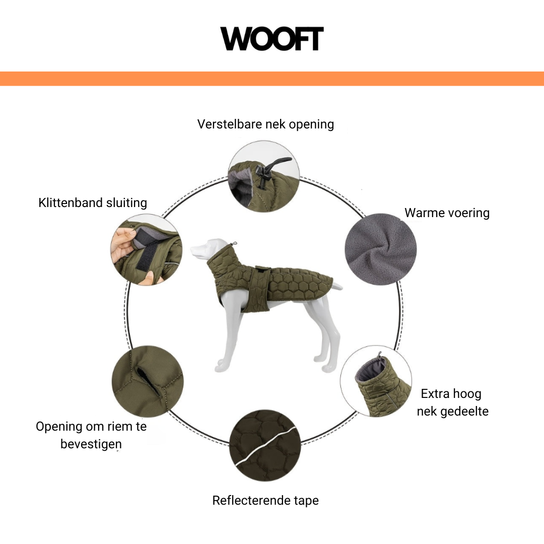 Gevoerde Regen Hondenjas – Houd je Hond Warm en Droog