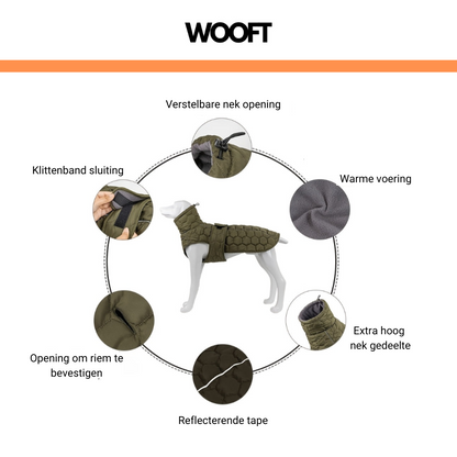 Gevoerde Regen Hondenjas – Houd je Hond Warm en Droog